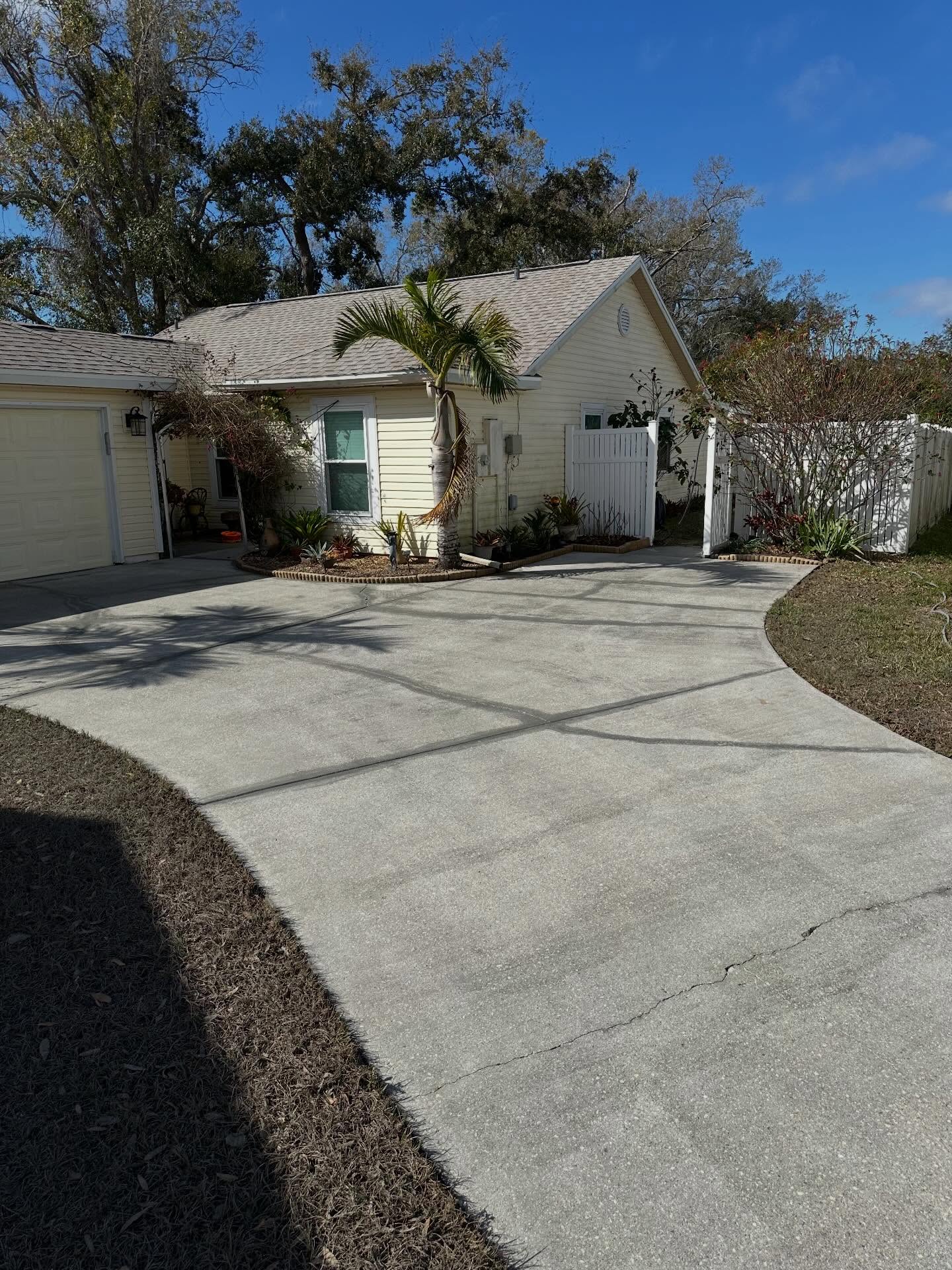 Concrete Driveway Overlay Before 1