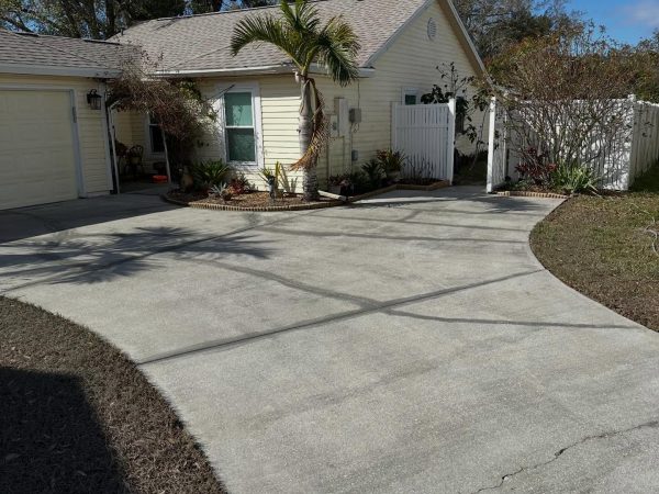 Concrete Driveway Overlay Before 1