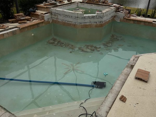 Pool Re Paver Before